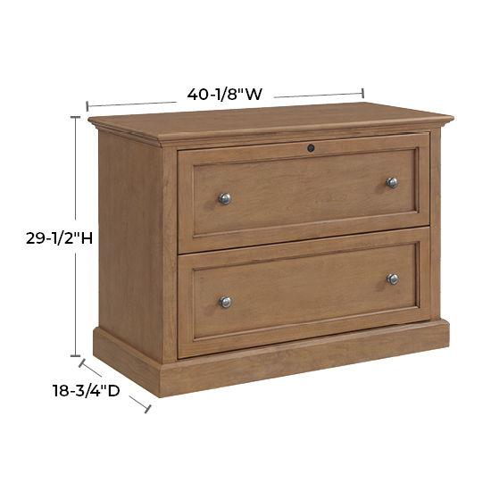 McKenzie - Lateral File Cabinet - Pecan