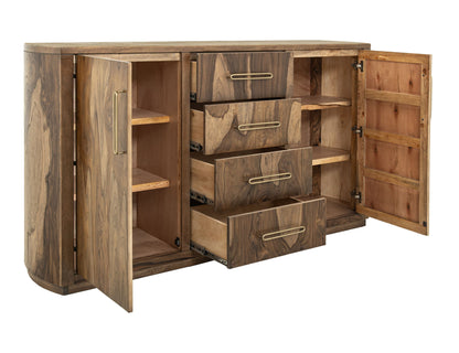 Balam - 4 Drawer & 2 Door Buffet - Light Brown