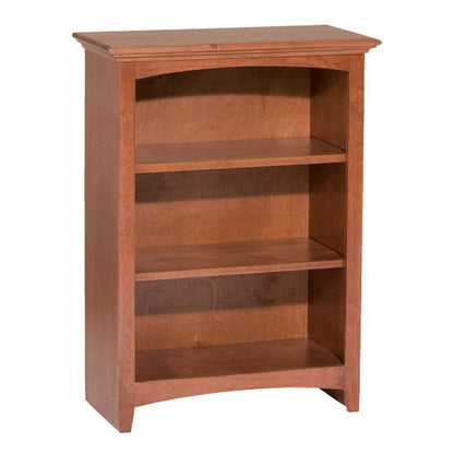 McKenzie - 36'' H X 24'' W Alder Bookcase - Glazed Antique Cherry