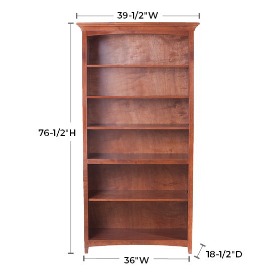 McKenzie - Center Wall Unit - Glazed Antique Cherry