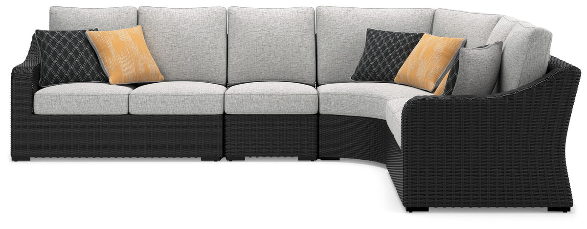 Beachcroft - 4-Piece Outdoor Sectional - Black
