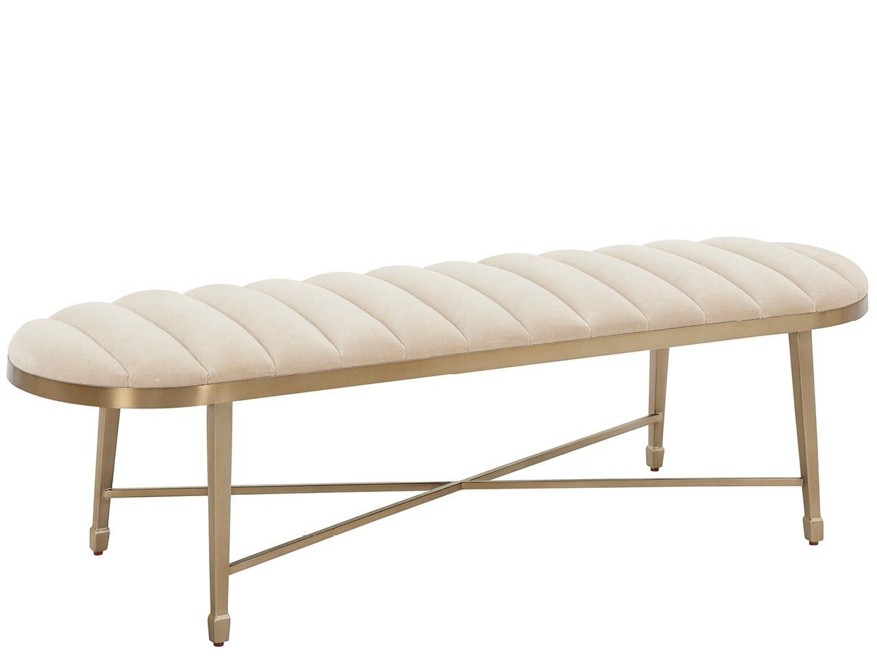 Fenwick - Bench - Beige / Dusty Bronze