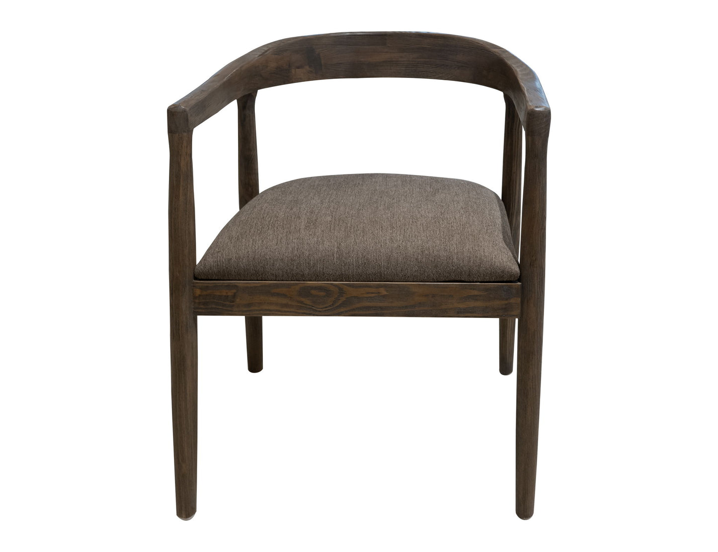 Natural Teca - Wooden Armchair - Quartersawn Oak / Marooned Brown