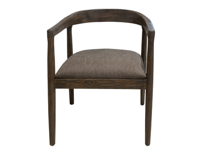 Natural Teca - Wooden Armchair - Quartersawn Oak / Marooned Brown