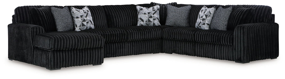 Midnight-Madness - 4 Piece Sectional