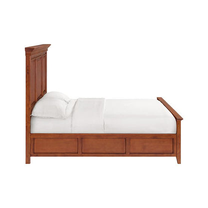 McKenzie - King Grand Bed - Glazed Antique Cherry