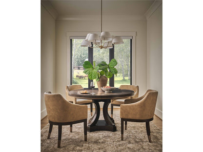 Fenwick - Round Dining Table - Dark Brown