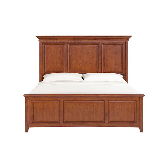 McKenzie - King Grand Bed - Glazed Antique Cherry