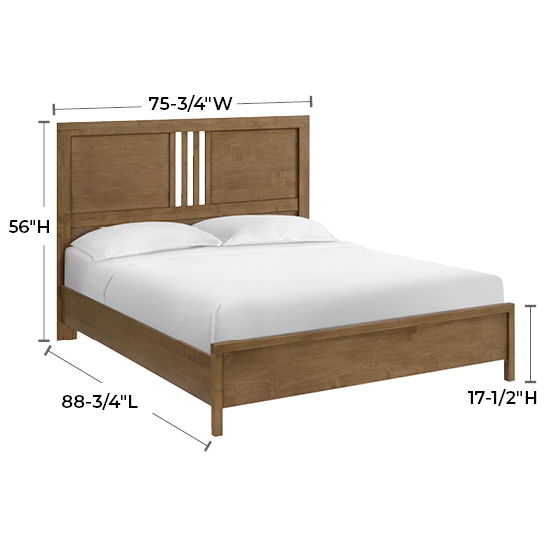 Bailey - California King Bed - Nutmeg
