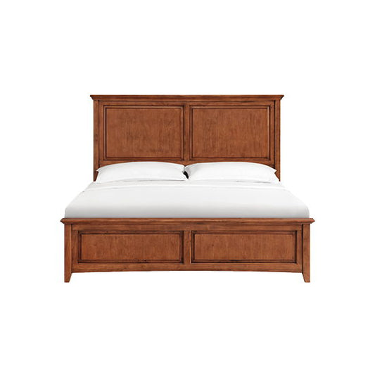 McKenzie - King Premier Bed - Glazed Antique Cherry