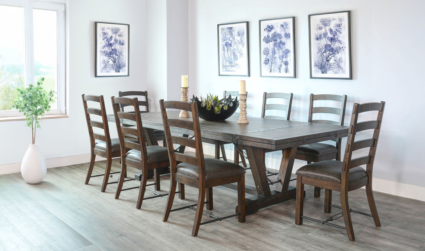 Homestead - Yellowstone Dining Table With Extensions With Folding Leaves - Tobacco Leaf