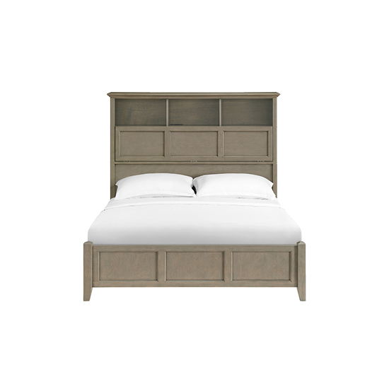 McKenzie - Queen Classic Bookcase Storage Bed - Fieldstone