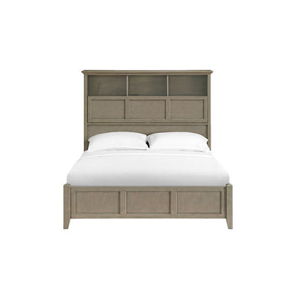 McKenzie - Queen Classic Bookcase Storage Bed - Fieldstone