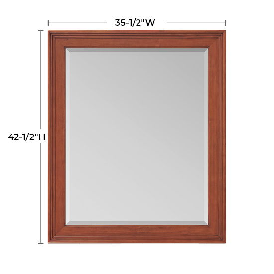 McKenzie - Rectangular Mirror - Glazed Antique Cherry