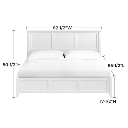 McKenzie - King Classic Storage Bed - Snowbound