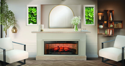 72" Media Console With Electric Fireplace Insert