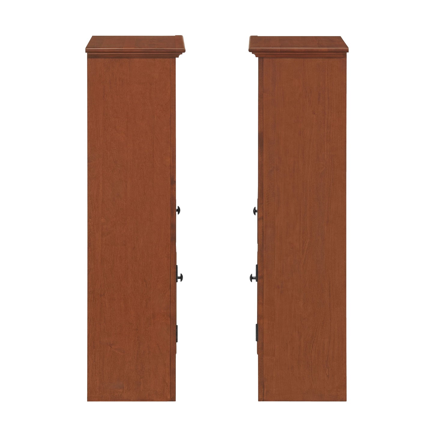 McKenzie - Bookcase Piers (Set of 2) - Glazed Antique Cherry