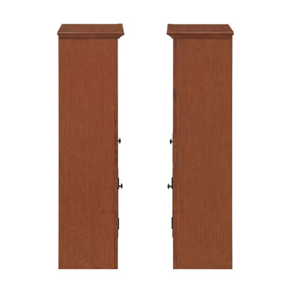 McKenzie - Bookcase Piers (Set of 2) - Glazed Antique Cherry