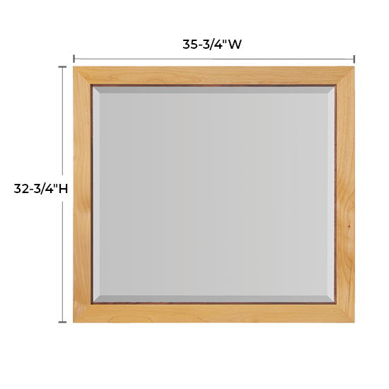 Addison - Beveled Mirror - Natural