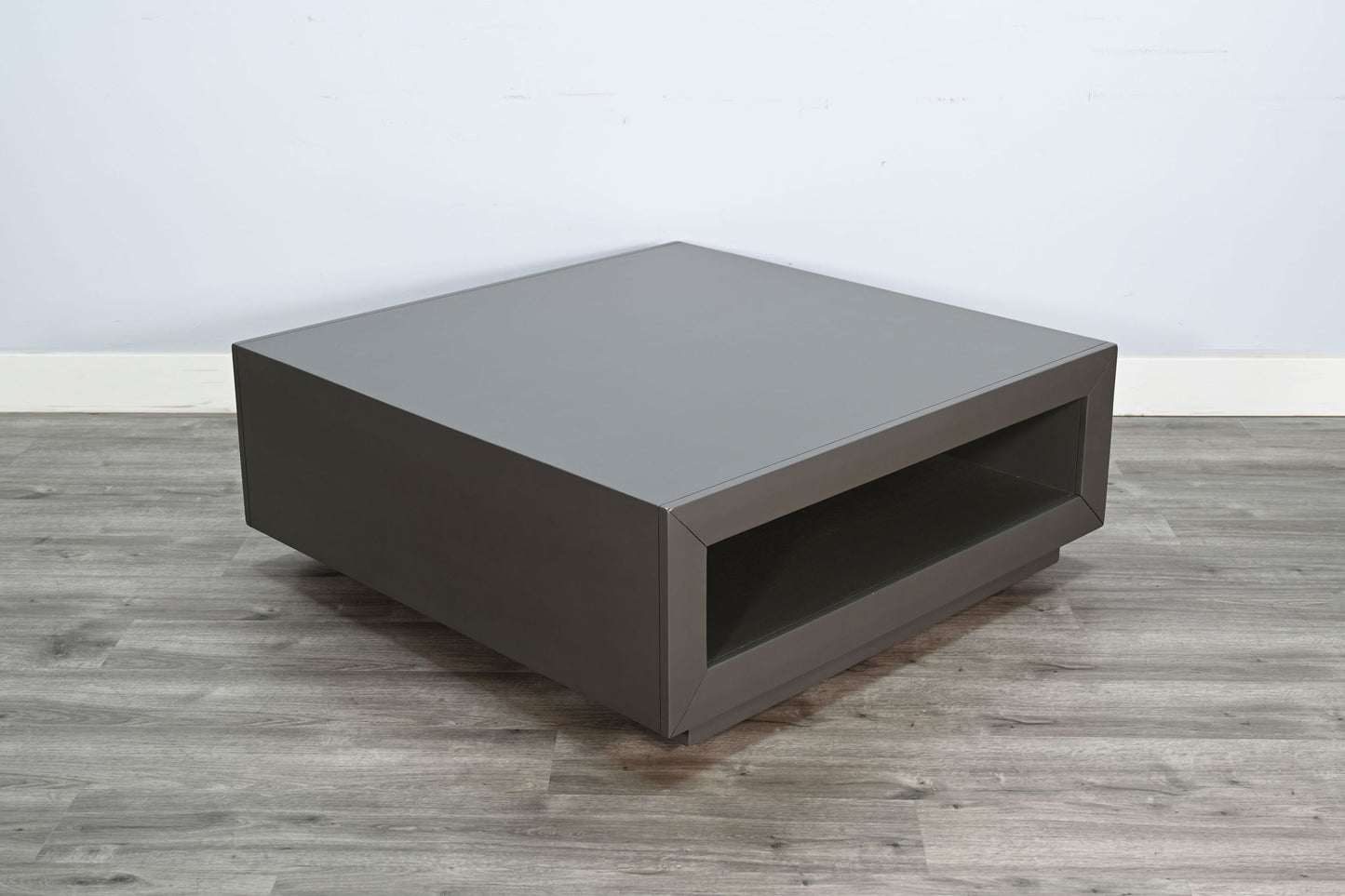 Modern Square Table With Open Storage
