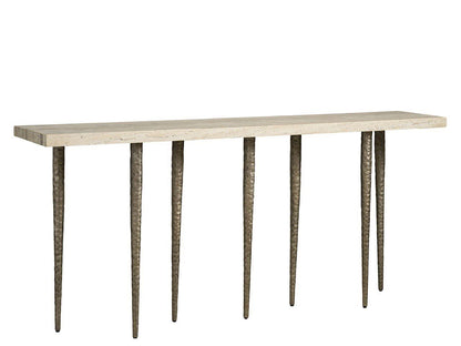 Avaline - Lowry Console - Bronze / Gray