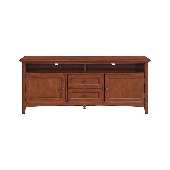 McKenzie - 64" W Sound Bar Media Console - Glazed Antique Cherry