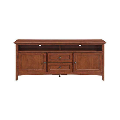 McKenzie - 64" W Sound Bar Media Console - Glazed Antique Cherry