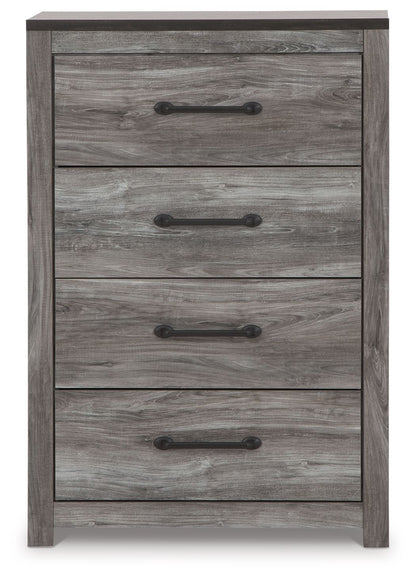 Bronyan - Four Drawer Chest - Dark Gray