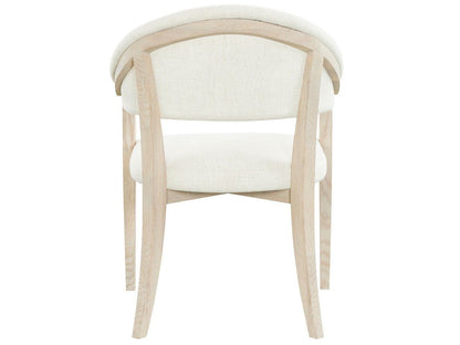 Velora - Arm Chair - White / Light Brown