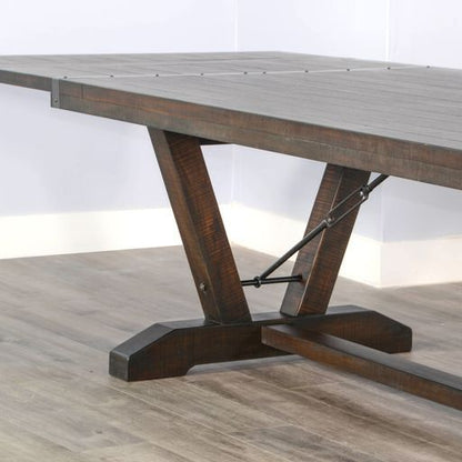 Homestead - Yellowstone Extension Table With Folding Leaves - Tobacco Leaf