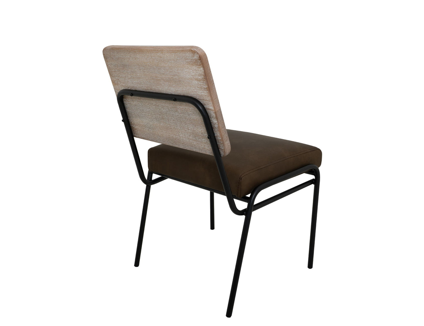 Balam - Chair (Set of 2) - Ivory White / Dark Brown