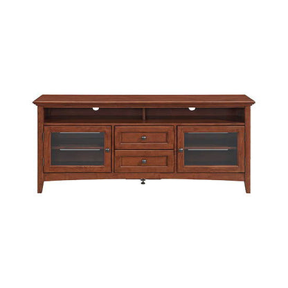 McKenzie - 64" W Sound Bar Media Console - Glazed Antique Cherry