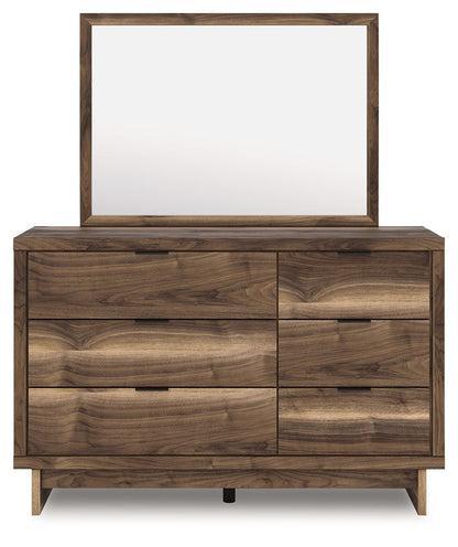 Chirason - 3 Pc. - Full Panel Storage Bed, Dresser And Mirror - Brown