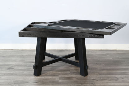 Reno - Square Poker Dining Table - Umbra Black