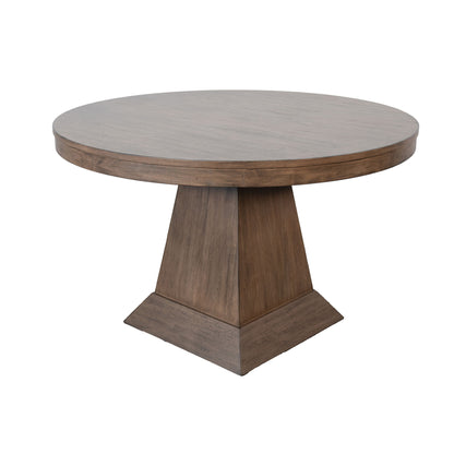 Haven - Round Pedestal Chat Table - Buckskin