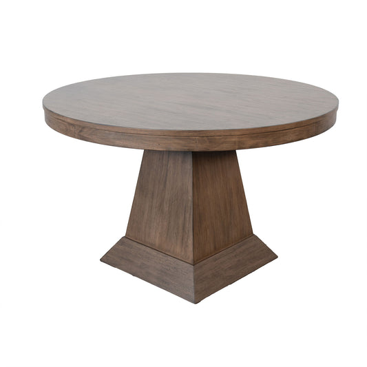 Haven - Round Pedestal Chat Table - Buckskin