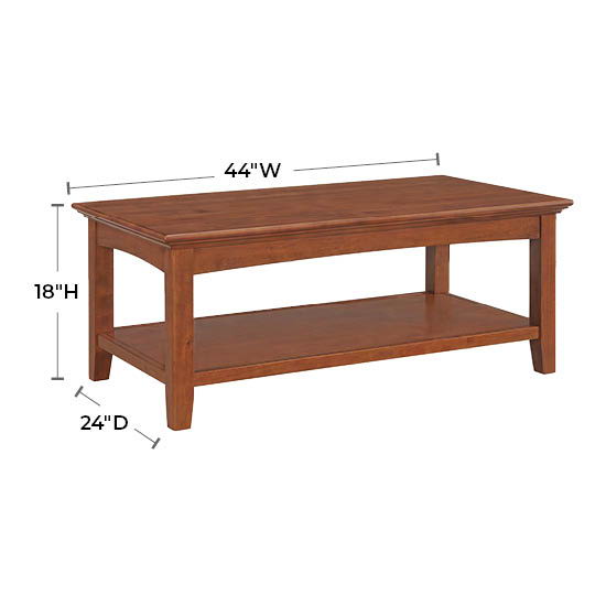 McKenzie - Cocktail Table - Glazed Antique Cherry