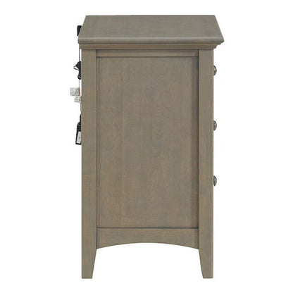 McKenzie - Small 3-Drawer Nightstand - Fieldstone