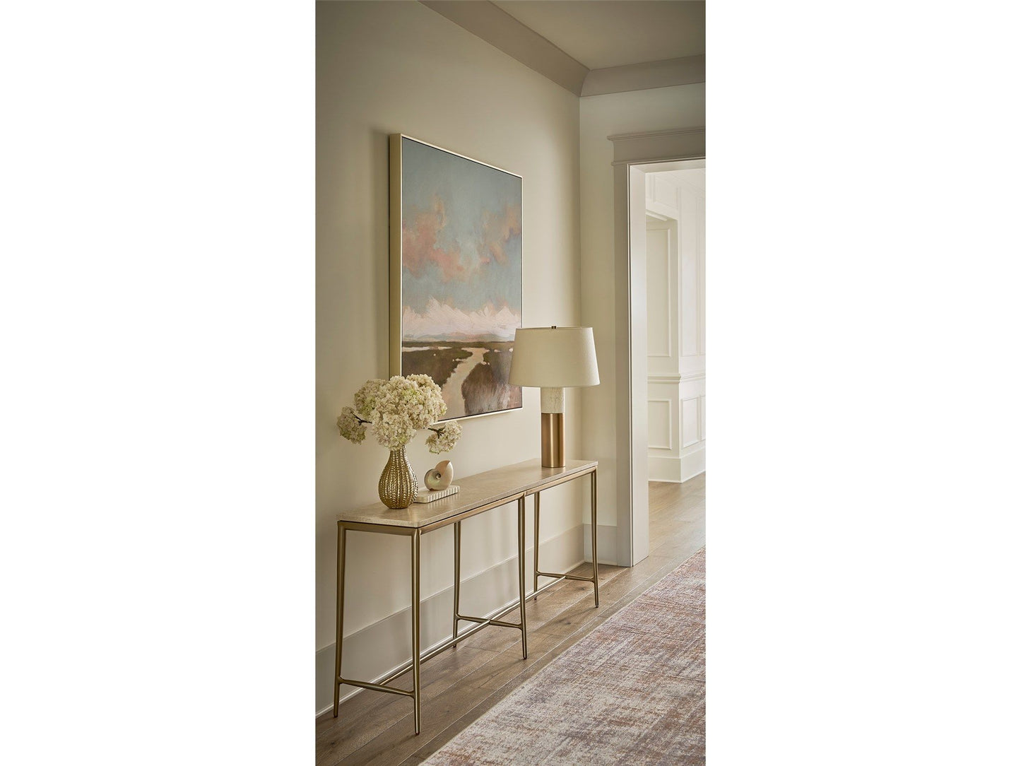 Velora - Amalfi Console - Beige / Desert Gold