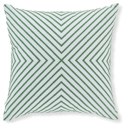 Bellvale - Pillow - Green / White