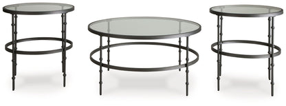 Kellyco - Occasional Table Set (Set of 3) - Gunmetal