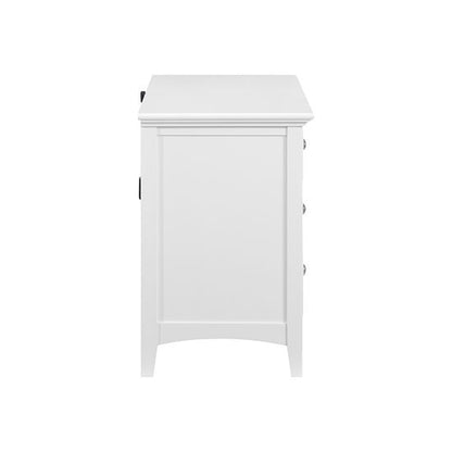 McKenzie - 29.5" 4-Drawer Nightstand - Snowbound