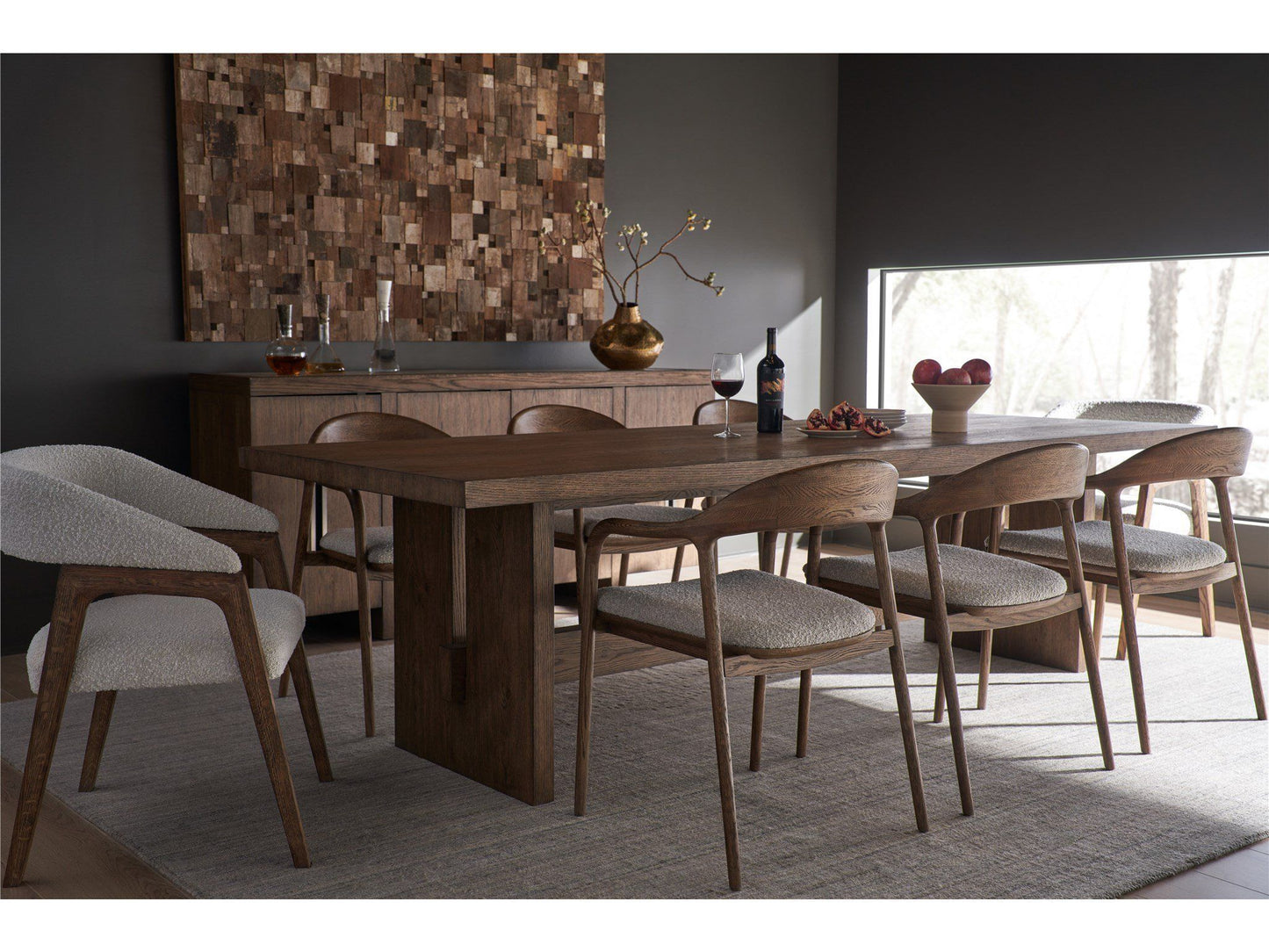 Modern - Eden Dining Table - Dark Brown
