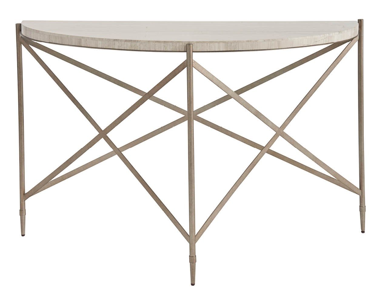 Avaline - Spier Console Table - Bronze / Gray