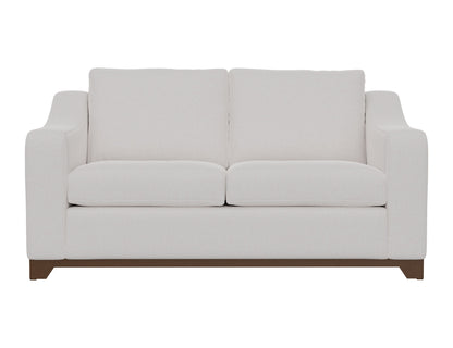 Natural Parota - Loveseat - Mink Withe