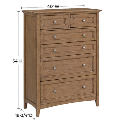 McKenzie - 6-Drawer Chest - Pecan