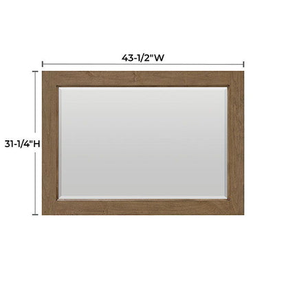 Bailey - Rectangular Mirror - Nutmeg