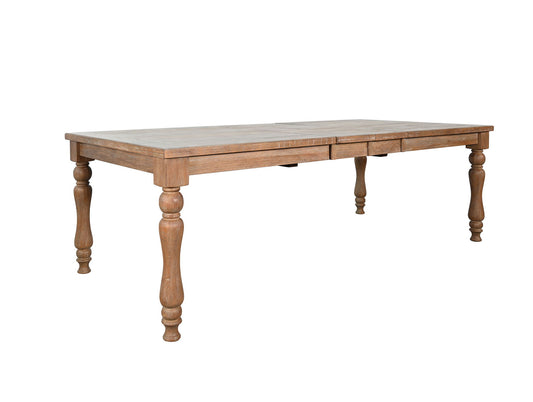 Sierra - Rectangular Extension Dining Table With Turned Legs - Amber