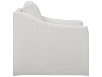 Augustine - Slipcover Swivel Glider - White