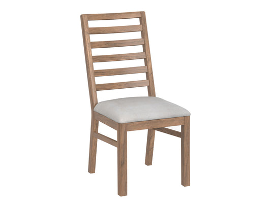 Balam - Chair (Set of 2) - Light Brown / Pearl Silver